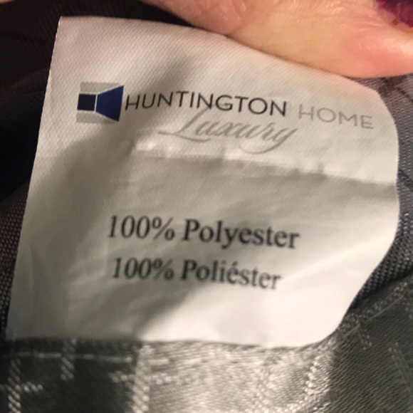 Striped Fabric Shower Curtain & Wash Cloth Set - Picture 6 of 7